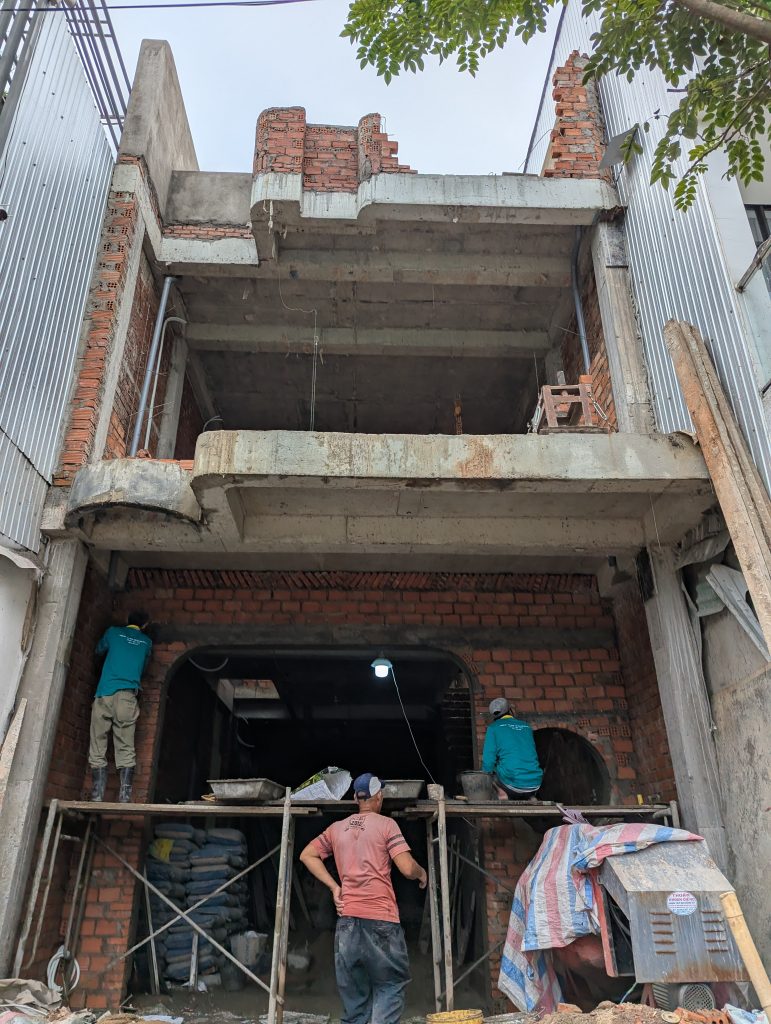 Thi công thực tế nhà Chị Minh